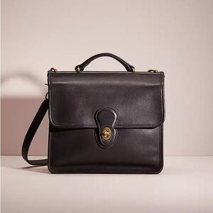 Vintage Coach Willis Bag #9927 | Black with Brass Hardware | NO strap NO hangtag